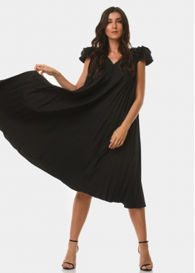 Pleated long dress