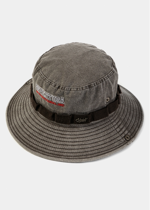 Brown Washed Cotton Bucket hat