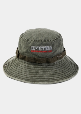 Khaki Washed Cotton Bucket Hat