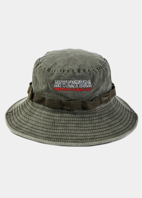 Khaki Washed Cotton Bucket Hat