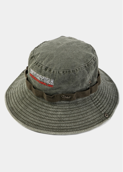 Khaki Washed Cotton Bucket Hat