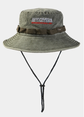 Khaki Washed Cotton Bucket Hat