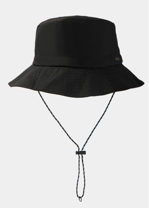 Black Waterproof & Packable Bucket Hat