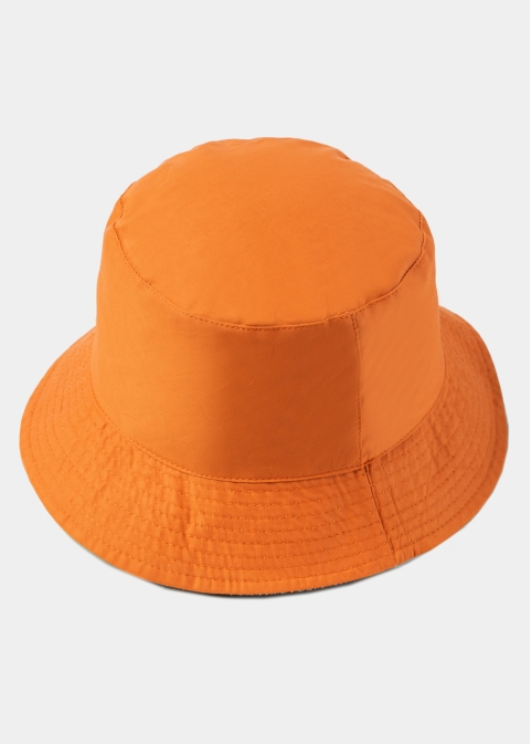 Double-Faced Bucket Hat Lahour Pattern & Light Orange