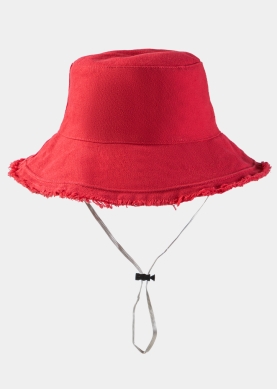 Fuchsia Double-Faced Bucket Hat w/ Chin Strap