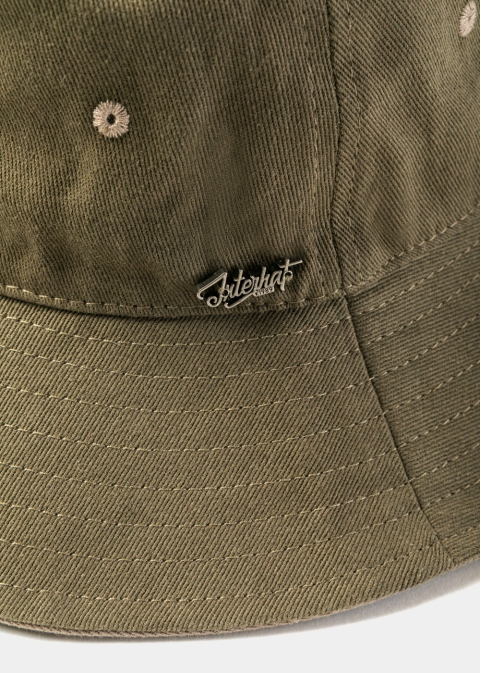 Khaki Bucket Hat w/ Chin Strap