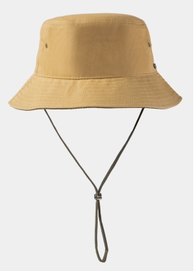 Beige Bucket Hat w/ Chin Strap