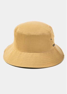 Beige Bucket Hat w/ Chin Strap