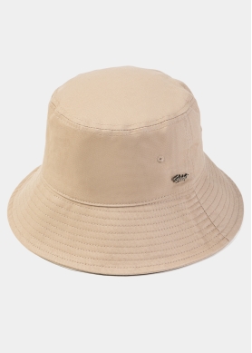 Beige Bucket Hat w/ Removable Chin Strap