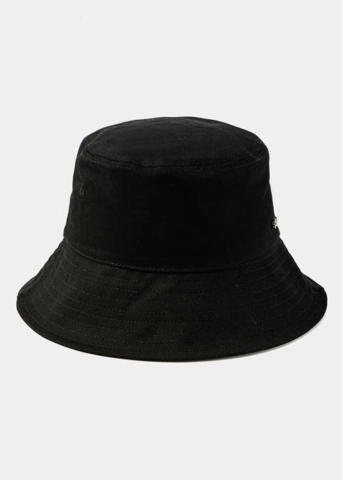 Black Bucket Hat w/ Removable Chin Strap