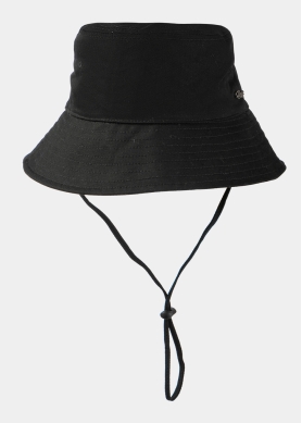 Black Bucket Hat w/ Removable Chin Strap