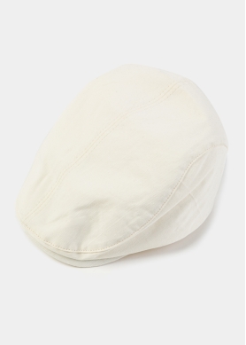 Cream Cotton Men's Cap