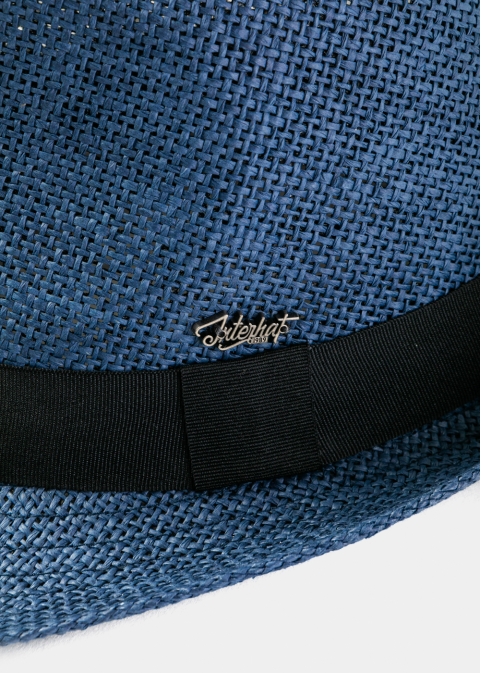 Navy Blue Fedora Hat w/ Black Hatband
