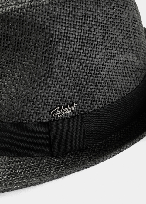 Black Fedora Hat w/ Black Hatband