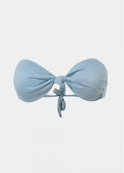 Marbella Bikini Top - Light Blue Shimmer