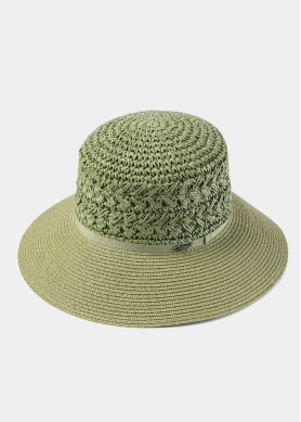 Dark Green Half Handmade Crochet Hat