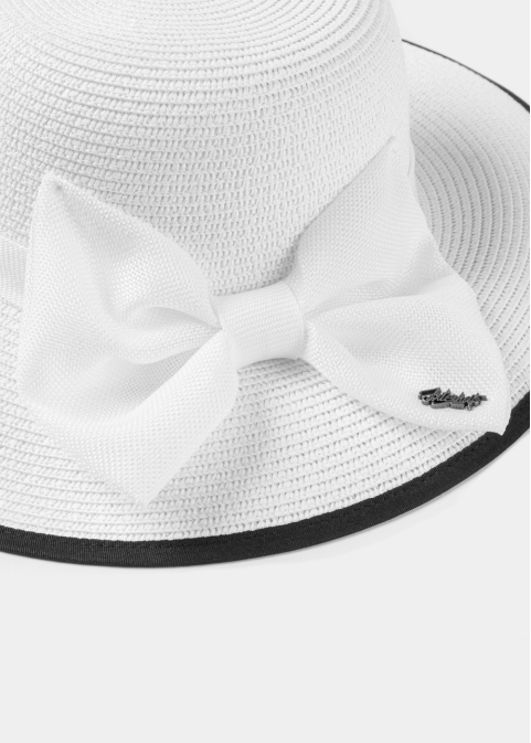 White Hat w/ White Bow