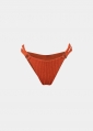 Capri Bikini Bottom - Dusty Red Crinkle