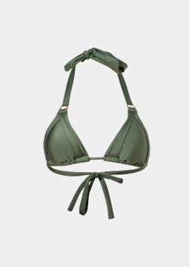 Capri Bikini Top - Olive Dacron