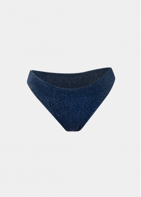 Saint Tropez Bikini Bottom - Navy Blue Shimmer