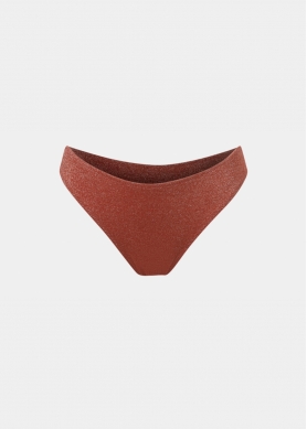 Saint Tropez Bikini Bottom - Orange Shimmer