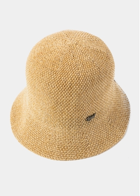 Brown Knitted Bucket Style Hat