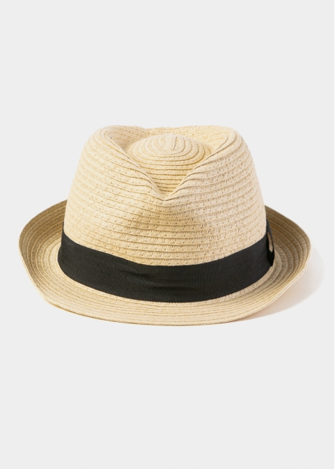 Beige Kids Fedora Hat