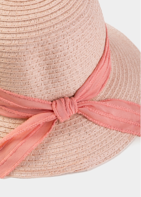 Pink Kids Straw Hat