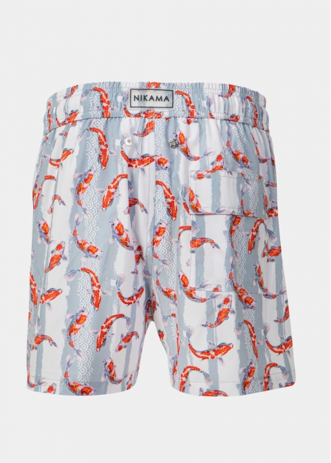 Red Koi Fishes Classic Men Swimwear