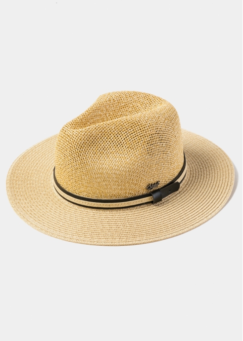 Mixed Beige Panama Style Hat