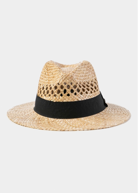 Natural Straw Panama Style Hat