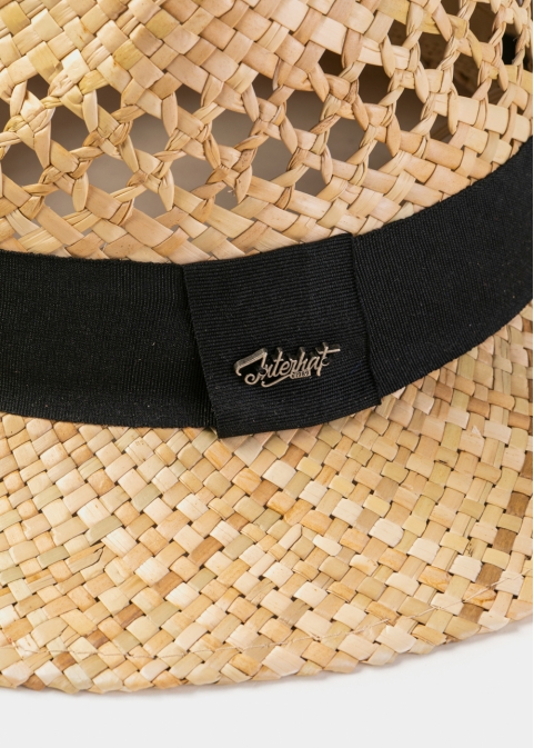 Natural Straw Panama Style Hat