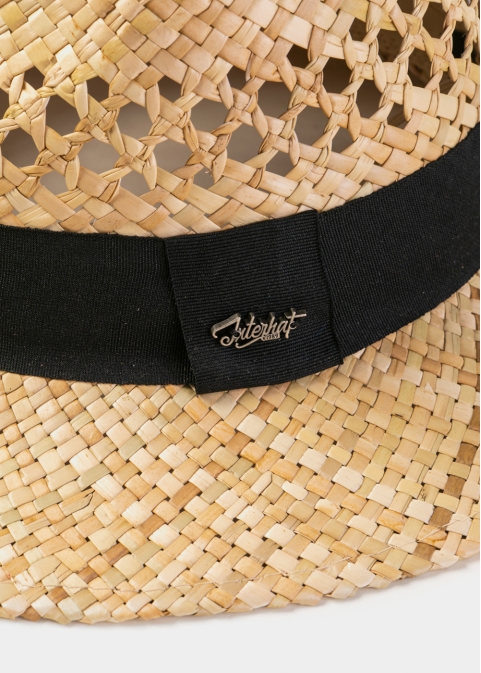 Natural Straw Panama Style Hat 2