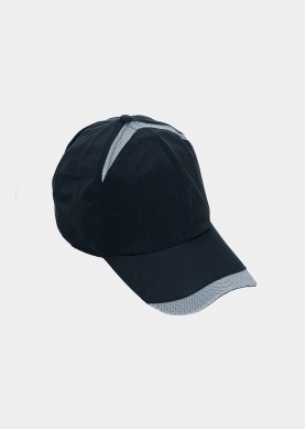 Black plain active cap
