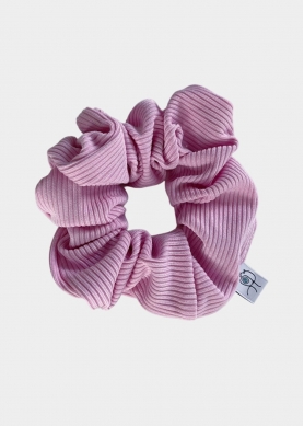 Rib Scrunchie Pink