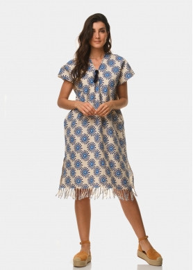 Boho caftan with eyes
