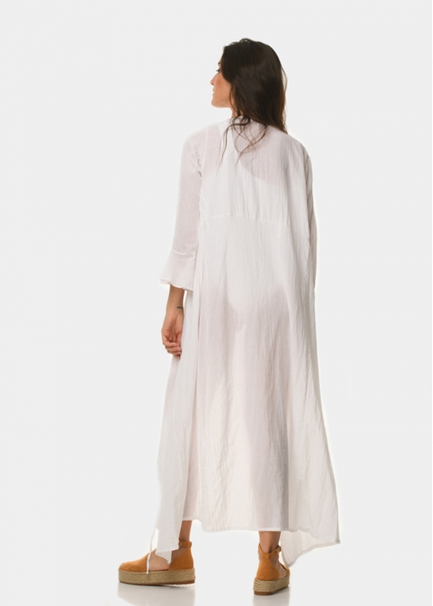 White cotton caftan