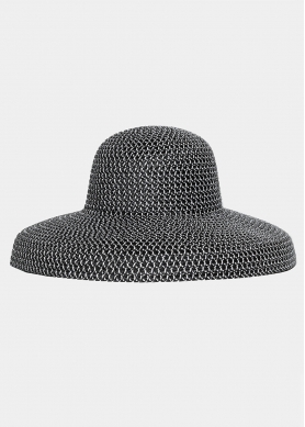 Dark Grey Straw Hat 