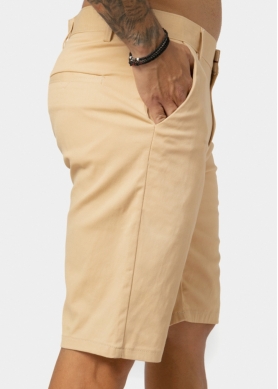 Beige Cotton Shorts