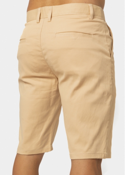 Beige Cotton Shorts