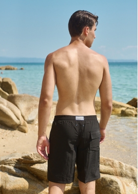 Black Long Men Swimwear