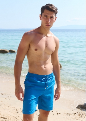 Blue Long Men Swimwear