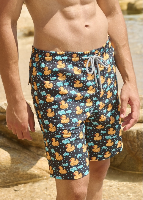 Rubber Duck Long Men Swimwear 