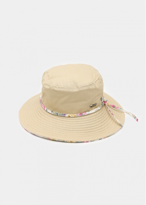 Beige Bucket Hat 