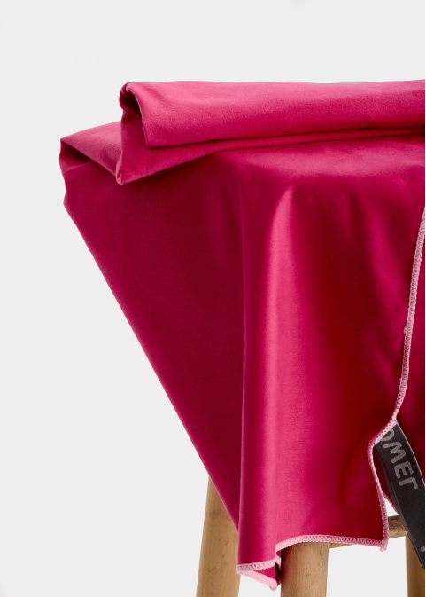 Fuchsia microfiber towel