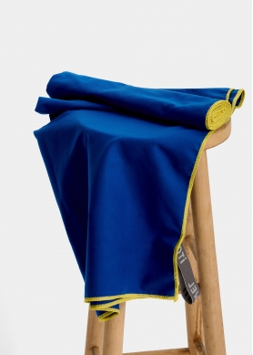 Royal blue microfiber towel