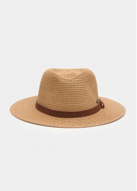 Brown Panama w/ Brown Leather Belt