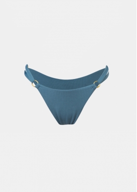 Capri Bikini Bottom - Air Force Blue Rib