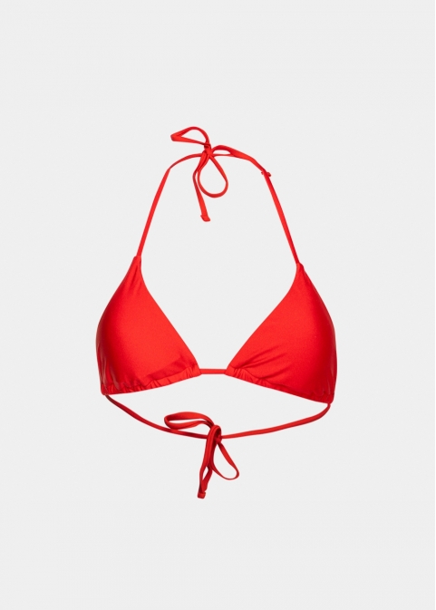 Cuba Bikini Top - Red Dacron