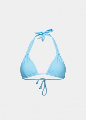 Azores Bikini Top - Light Blue Dacron